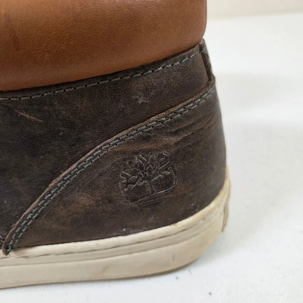 Timberland Earthkeepers Mens 10 Dark Brown Leather Chukka Boots 5345R